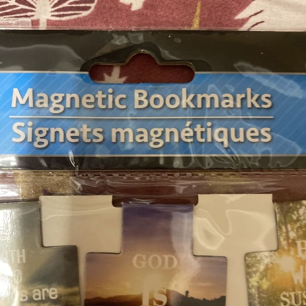 Jot Religious Cross Shaped Magnetic Bookmarks - Picture 4 of 4